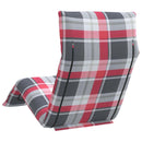 vidaXL oxford-szövet összecsukható napozóágy kockás minta 175x54x8,5cm