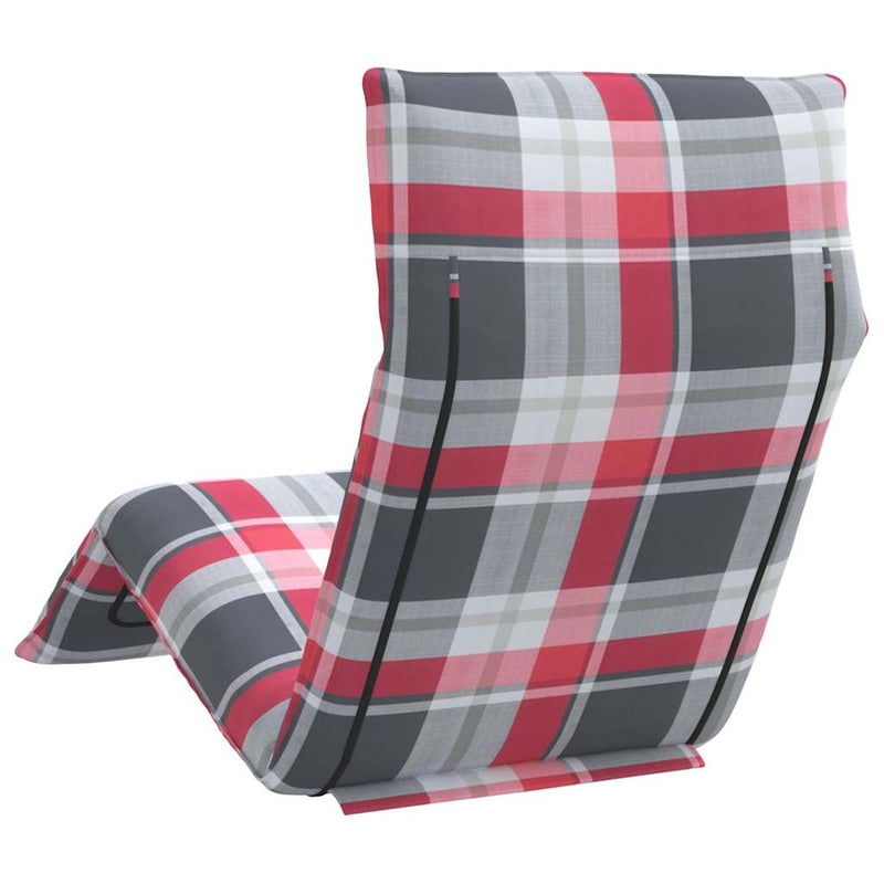 vidaXL oxford-szövet összecsukható napozóágy kockás minta 175x54x8,5cm