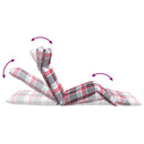 vidaXL oxford-szövet összecsukható napozóágy kockás minta 175x54x8,5cm