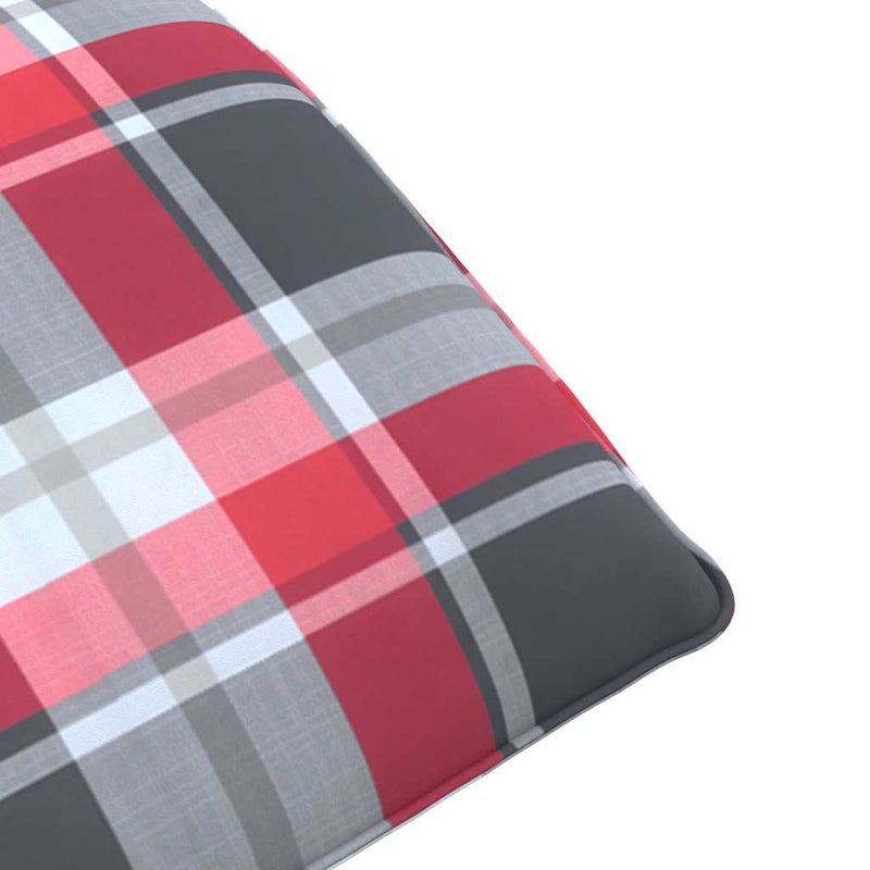 vidaXL oxford-szövet összecsukható napozóágy kockás minta 175x54x8,5cm