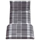 vidaXL oxford-szövet összecsukható napozóágy kockás minta 175x54x8,5cm