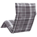 vidaXL oxford-szövet összecsukható napozóágy kockás minta 175x54x8,5cm