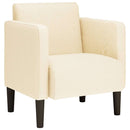 vidaXL krém kordbársony szövet kanapészék karfás szék 54 cm