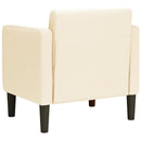 vidaXL krém kordbársony szövet kanapészék karfás szék 54 cm