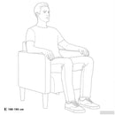 vidaXL szürke-zöld kordbársony szövet kanapészék karfás szék