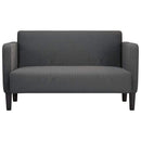 vidaXL sötétszürke kordbársony szövet loveseat kanapé 109 cm