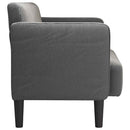 vidaXL sötétszürke kordbársony szövet loveseat kanapé 109 cm