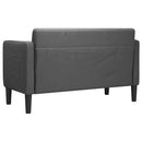 vidaXL sötétszürke kordbársony szövet loveseat kanapé 109 cm