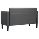 vidaXL sötétszürke kordbársony szövet loveseat kanapé 109 cm