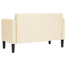 vidaXL krém kordbársony szövet loveseat kanapé 109 cm
