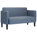 vidaXL kék kordbársony szövet loveseat kanapé 109 cm