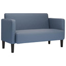 vidaXL kék kordbársony szövet loveseat kanapé 109 cm