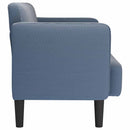 vidaXL kék kordbársony szövet loveseat kanapé 109 cm
