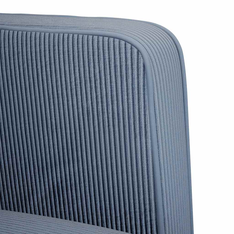 vidaXL kék kordbársony szövet loveseat kanapé 109 cm