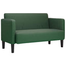 vidaXL sötét zöld kordbársony szövet loveseat kanapé 109 cm