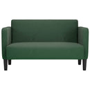 vidaXL sötét zöld kordbársony szövet loveseat kanapé 109 cm
