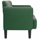 vidaXL sötét zöld kordbársony szövet loveseat kanapé 109 cm