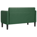 vidaXL sötét zöld kordbársony szövet loveseat kanapé 109 cm