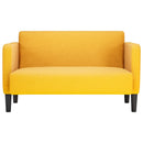 vidaXL világossárga kordbársony szövet loveseat kanapé 109 cm