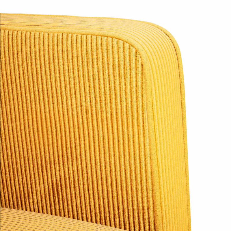 vidaXL világossárga kordbársony szövet loveseat kanapé 109 cm