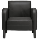 vidaXL fekete műbőr kanapé szék karfával 54 cm