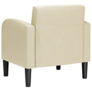 vidaXL krém műbőr kanapé szék karfával 54 cm
