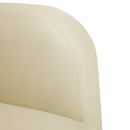 vidaXL krém műbőr kanapé szék karfával 54 cm