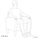 vidaXL kávészínű műbőr kanapé szék karfával 54 cm