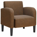 vidaXL barna műbőr kanapé szék karfával 54 cm