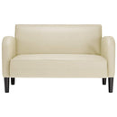 vidaXL krém műbőr loveseat kanapé 110 cm
