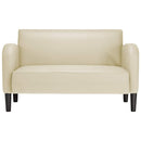 vidaXL krém műbőr loveseat kanapé 110 cm