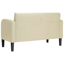 vidaXL krém műbőr loveseat kanapé 110 cm