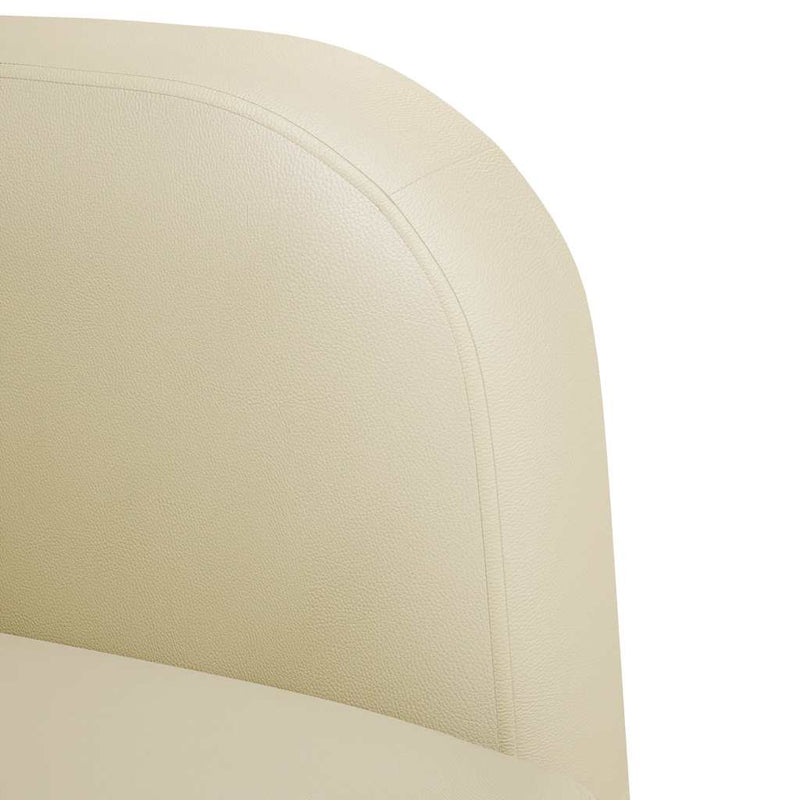 vidaXL krém műbőr loveseat kanapé 110 cm