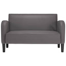 vidaXL szürke műbőr Loveseat kanapé 110 cm