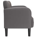 vidaXL szürke műbőr Loveseat kanapé 110 cm