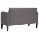 vidaXL szürke műbőr Loveseat kanapé 110 cm