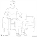 vidaXL szürke műbőr Loveseat kanapé 110 cm