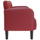 vidaXL bordó műbőr loveseat kanapé 110 cm