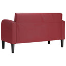 vidaXL bordó műbőr loveseat kanapé 110 cm