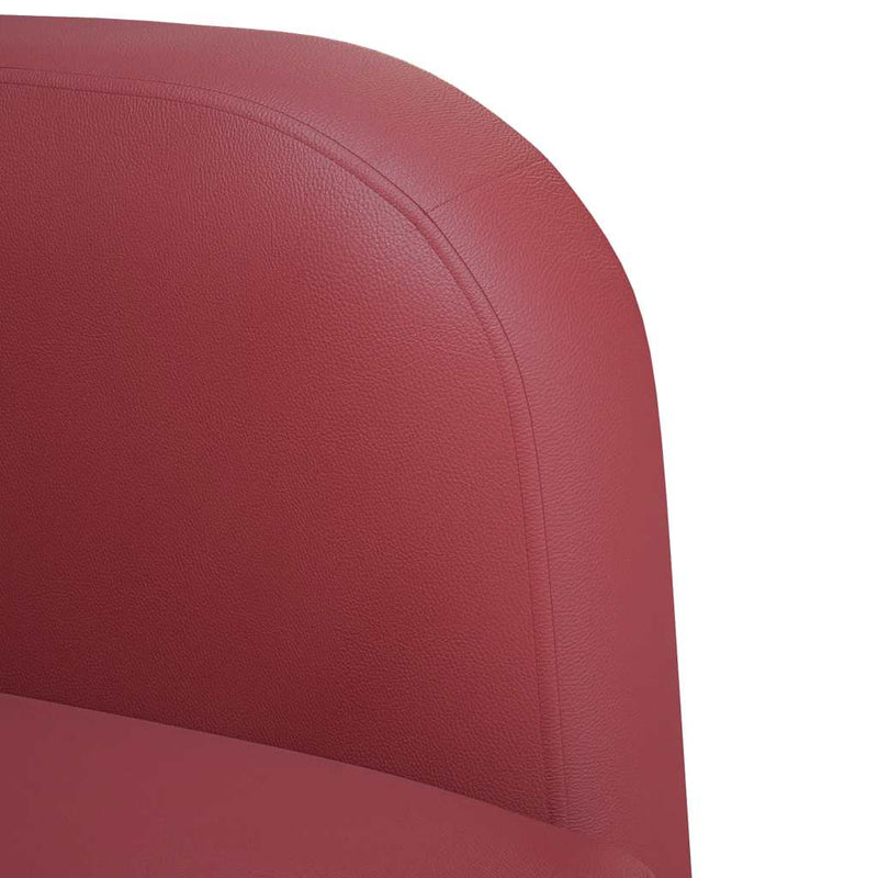 vidaXL bordó műbőr loveseat kanapé 110 cm