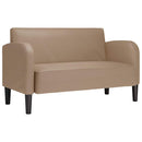 vidaXL cappuccino műbőr loveseat kanapé 110 cm