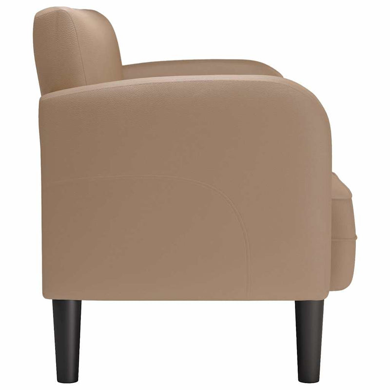 vidaXL cappuccino műbőr loveseat kanapé 110 cm