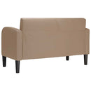vidaXL cappuccino műbőr loveseat kanapé 110 cm