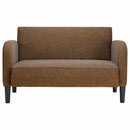 vidaXL barna műbőr loveseat kanapé 110 cm