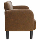 vidaXL barna műbőr loveseat kanapé 110 cm