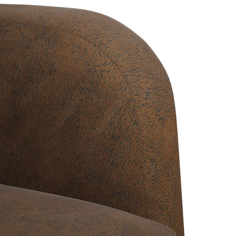 vidaXL barna műbőr loveseat kanapé 110 cm