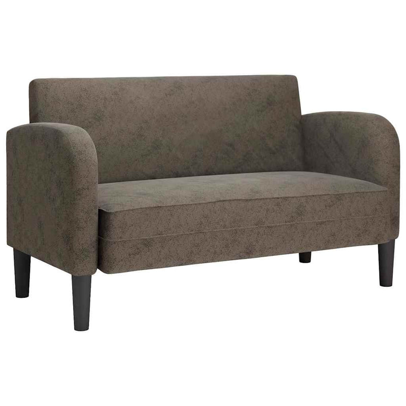 vidaXL sötétszürke műbőr Loveseat kanapé 110 cm