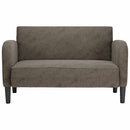 vidaXL sötétszürke műbőr Loveseat kanapé 110 cm