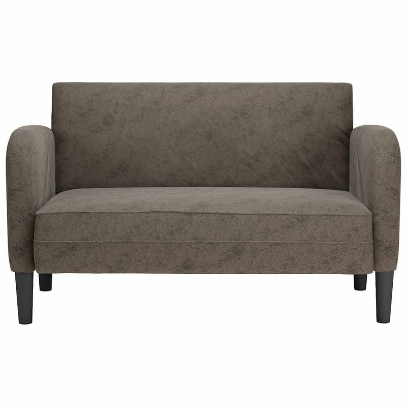 vidaXL sötétszürke műbőr Loveseat kanapé 110 cm