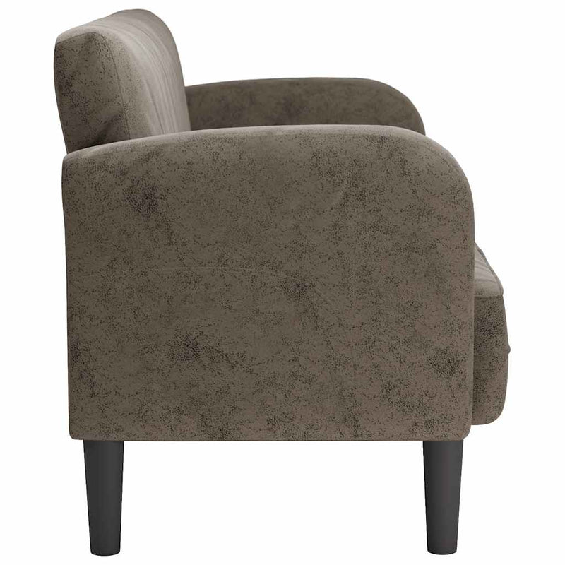 vidaXL sötétszürke műbőr Loveseat kanapé 110 cm